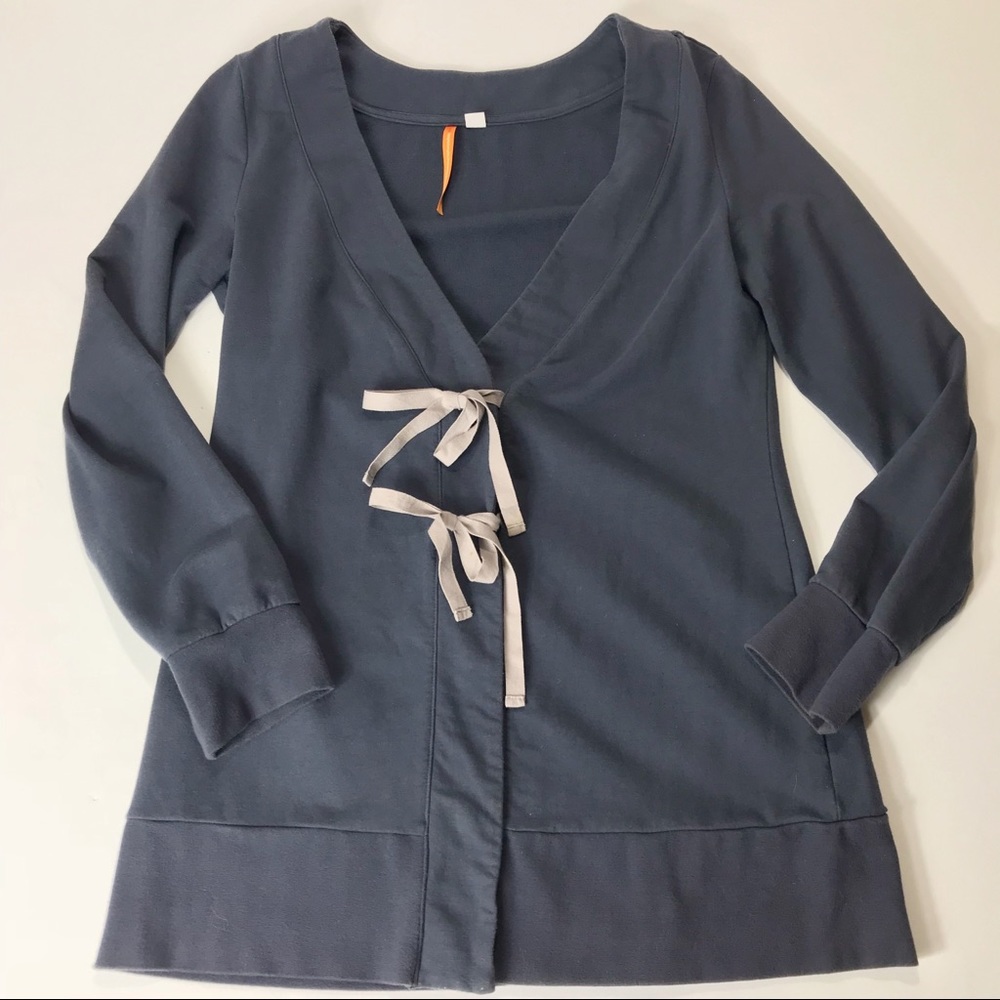 Anthropologie Saturday Sunday tie front cardigan M